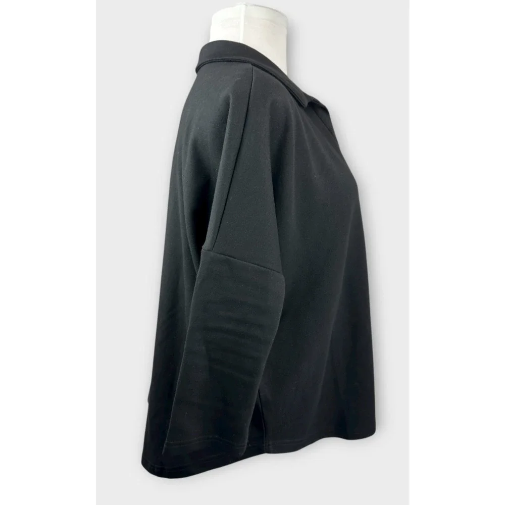 Tuckernuck x Pomander Place Black Easy Polo Swing Sweatshirt Size M/L Top - Picture 12 of 16